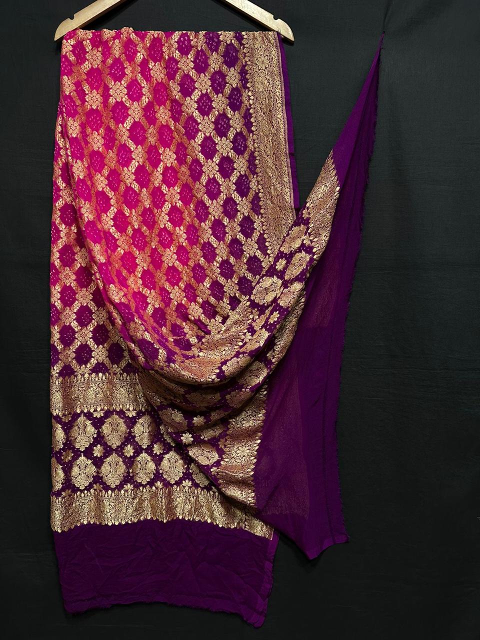 Pure Modal Silk Bandhaj Print Dupatta