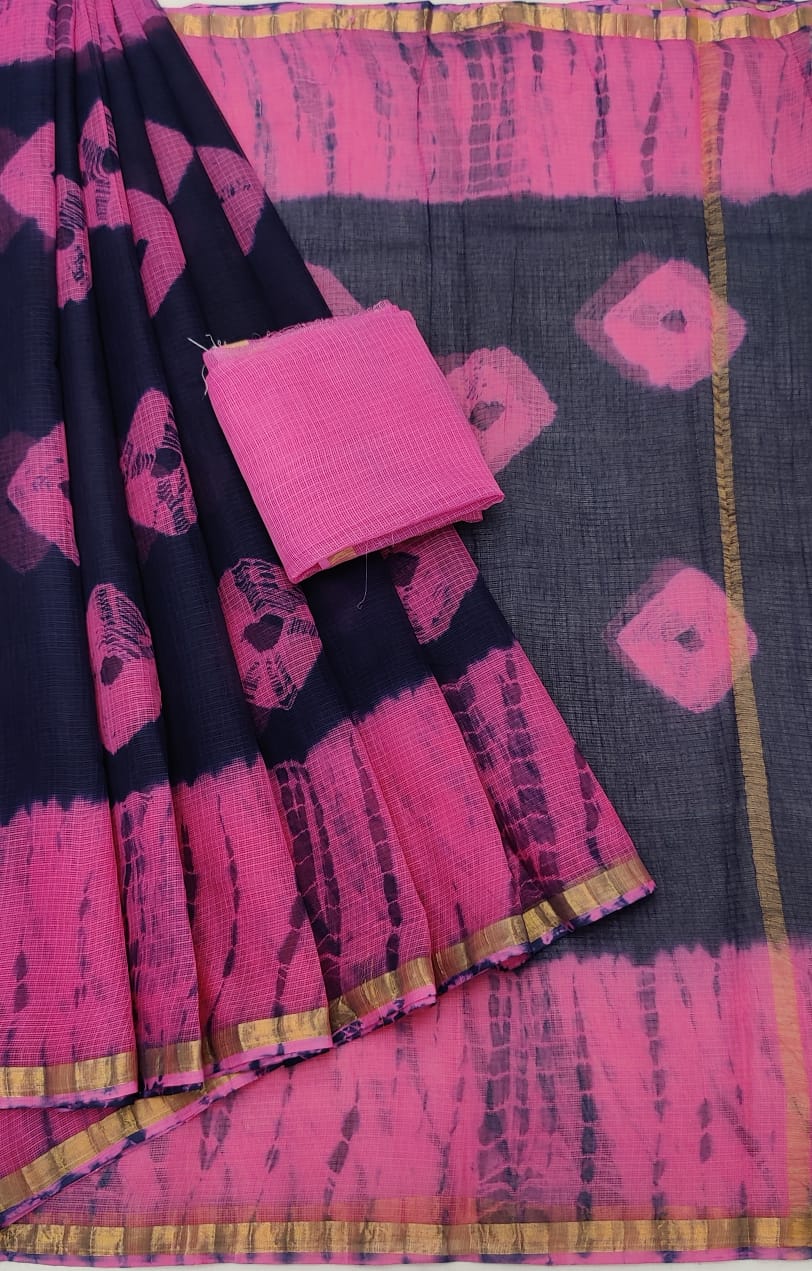 Kota cotton embroidery work Saree