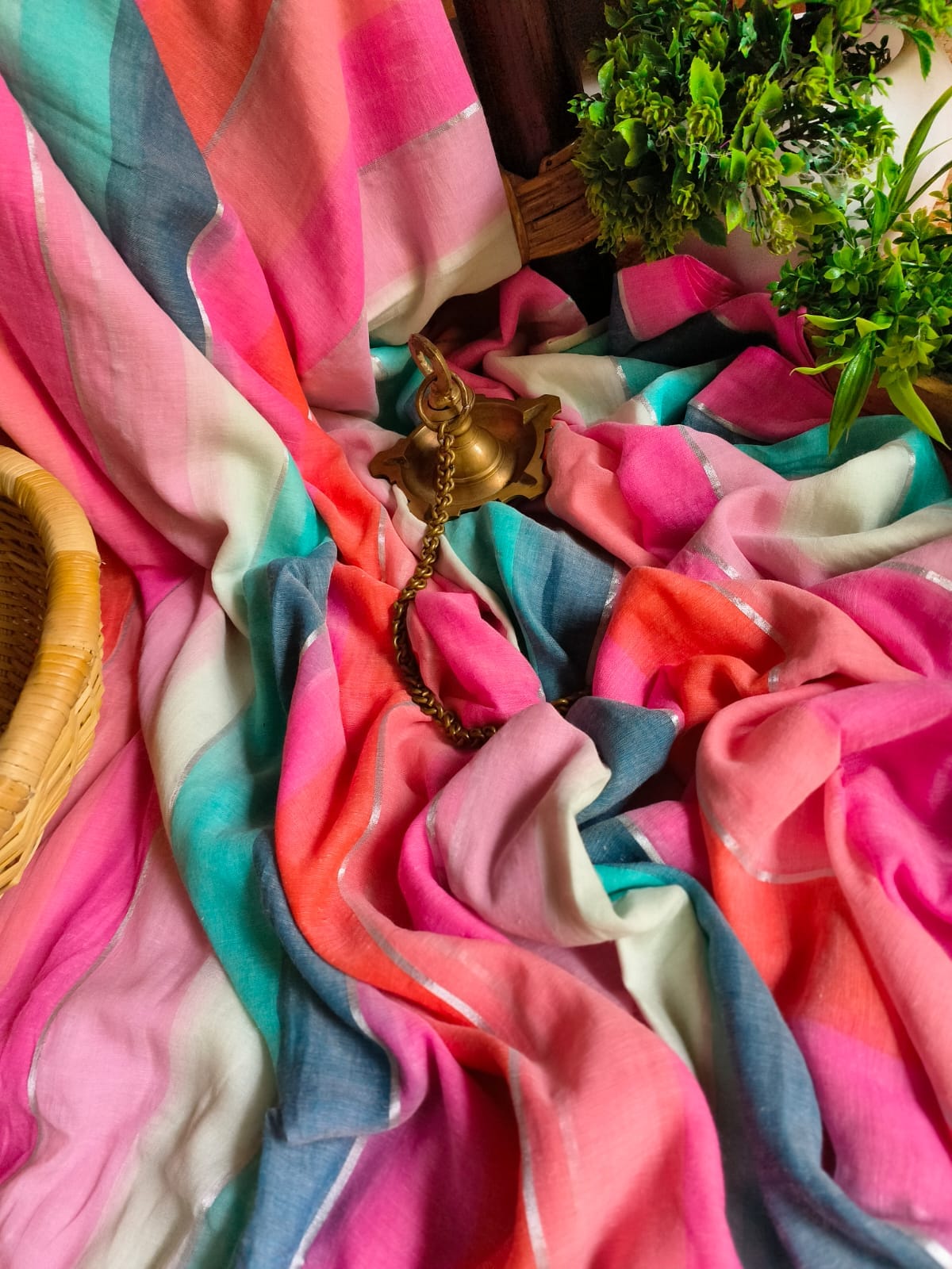 Beautiful Cotton Mulmul Saree