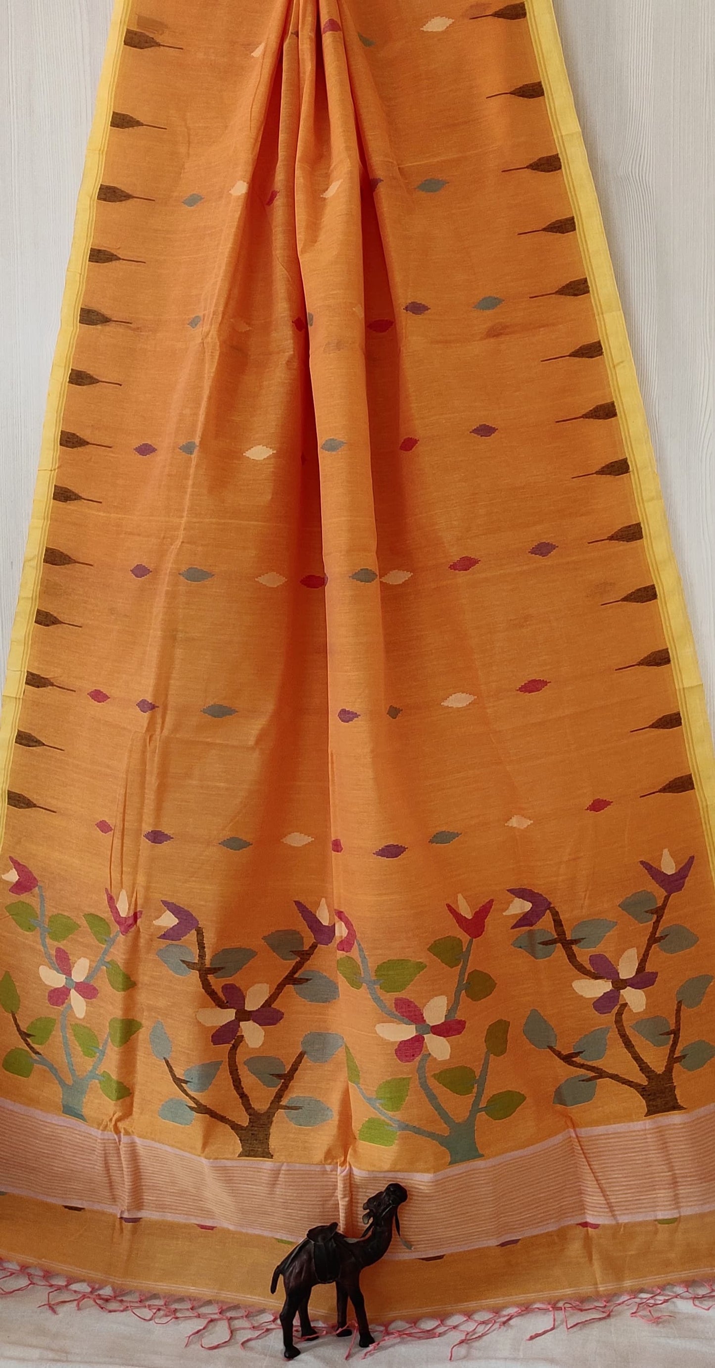 Pure Cotton needle work jamdani Saree