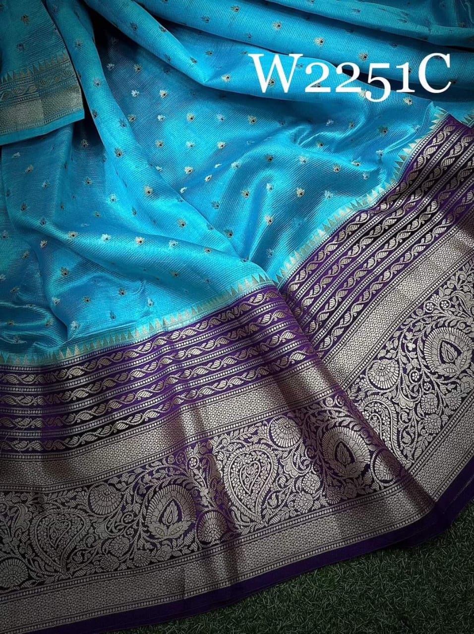 Banarasi Semi Kora Organza Soft Silk Saree