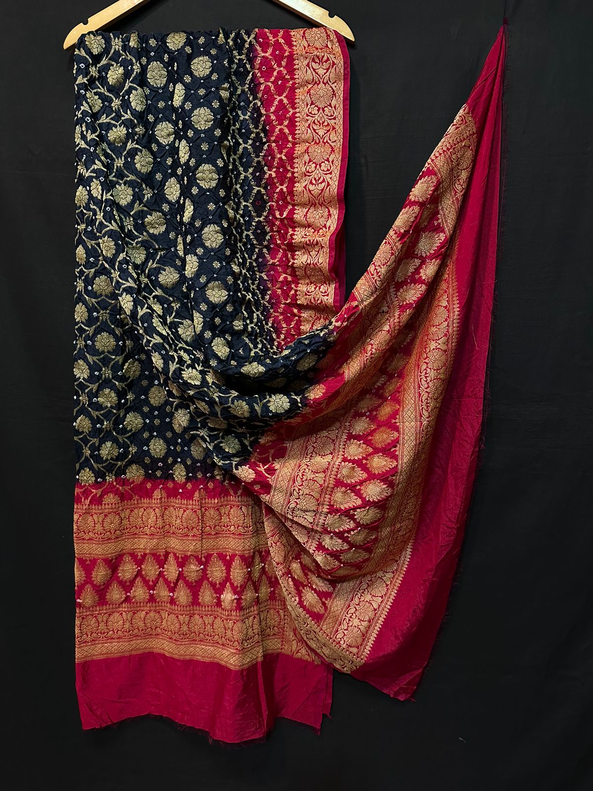 Pure Modal Silk Bandhaj Print Dupatta