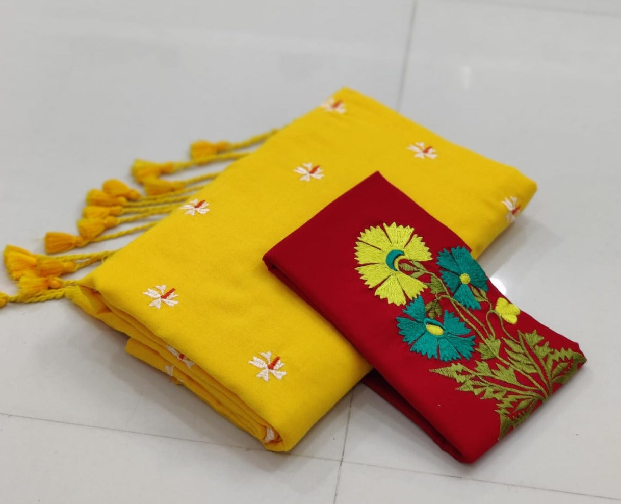 Pure khaddi Cotton Saree
