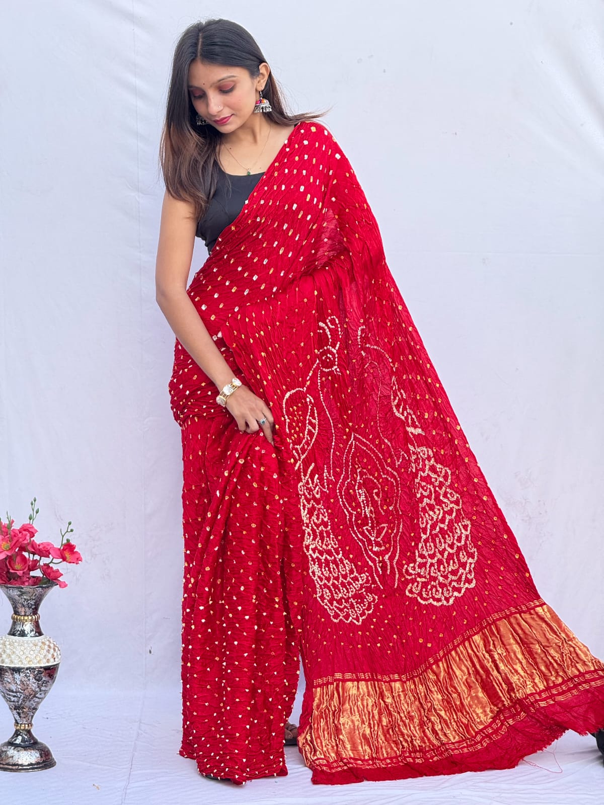 Pure Modal Silk Saree with blouse