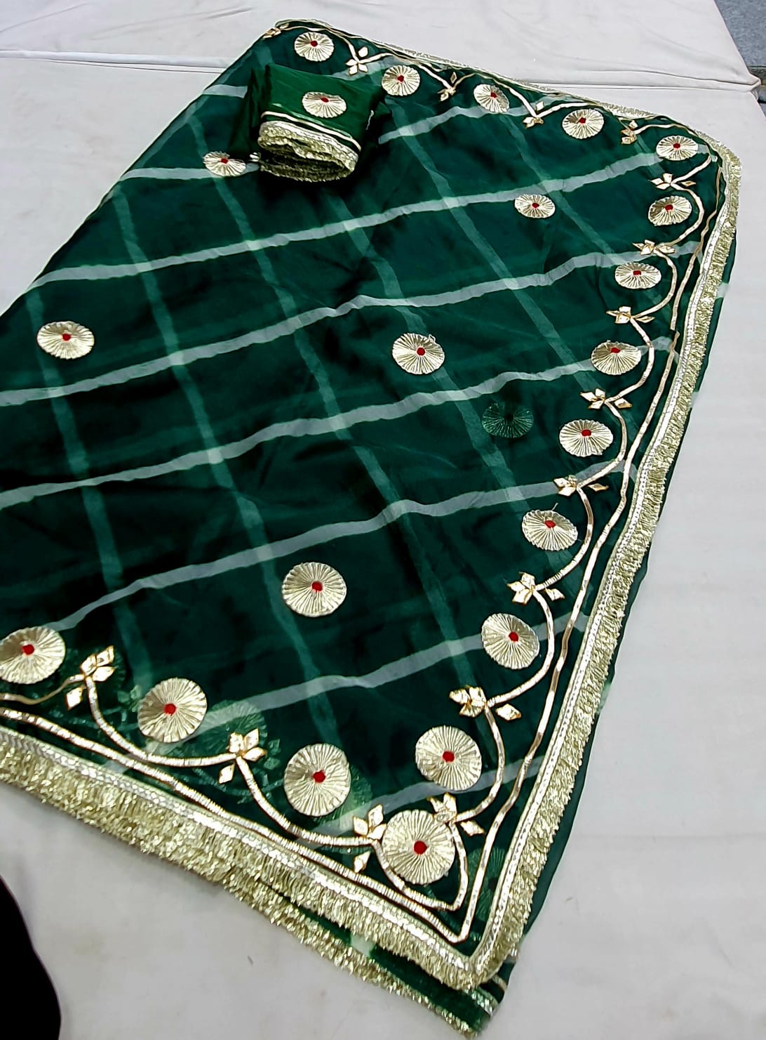 Premium Organza Saree with Blouse