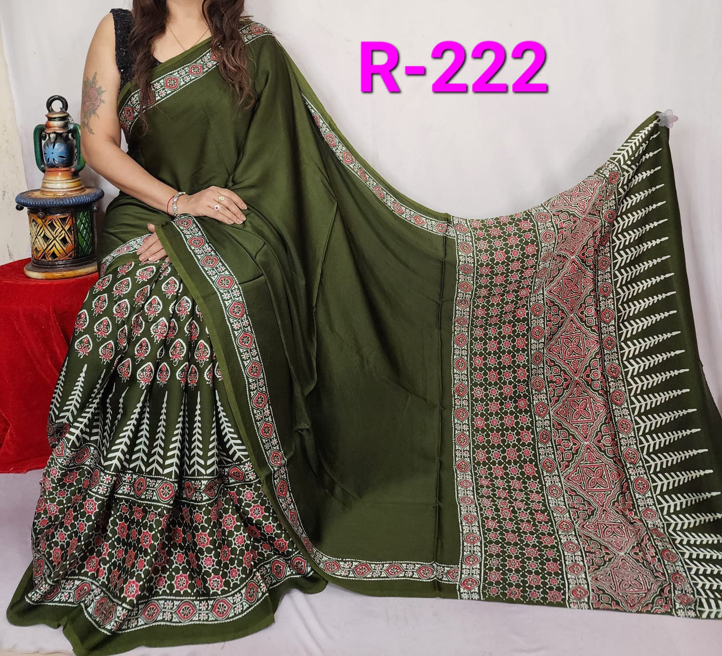 Pure Modal Silk Saree with blouse