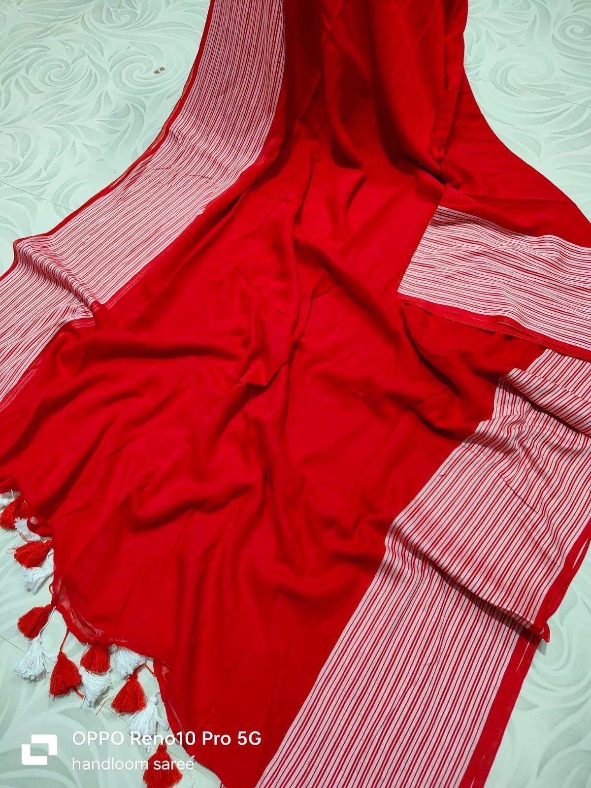 Beautiful Cotton Mulmul Saree