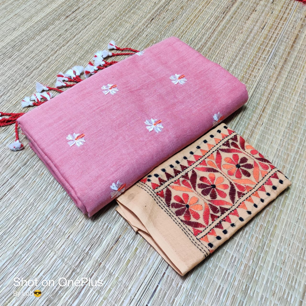 Pure Handloom Khaddi Cotton Saree With Blouse