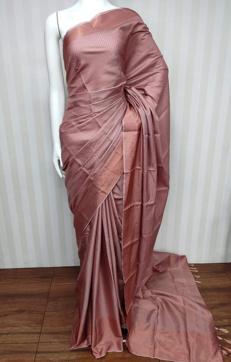 Pure Kota Staple Silk Saree With Blouse.