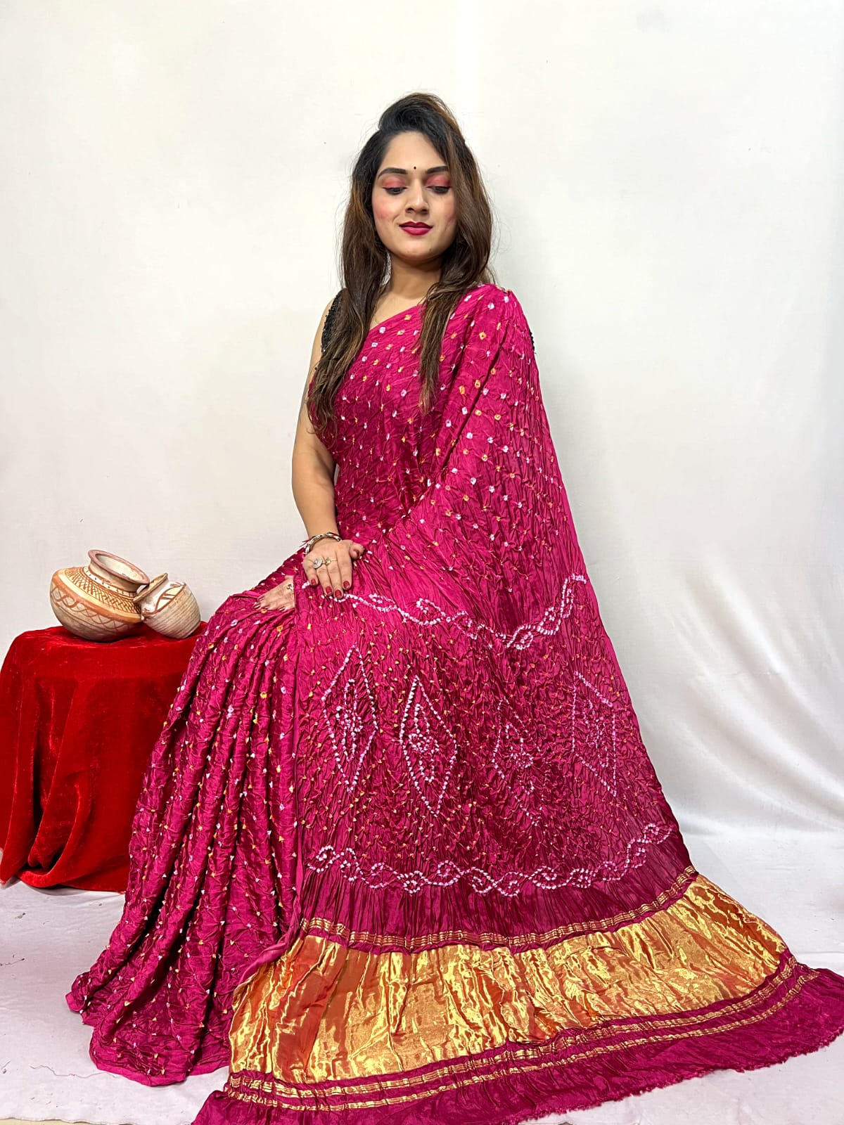 Pure Modal Silk Saree with blouse