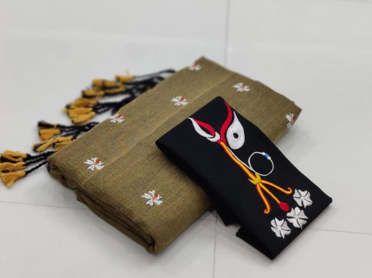 Pure khaddi Cotton Saree