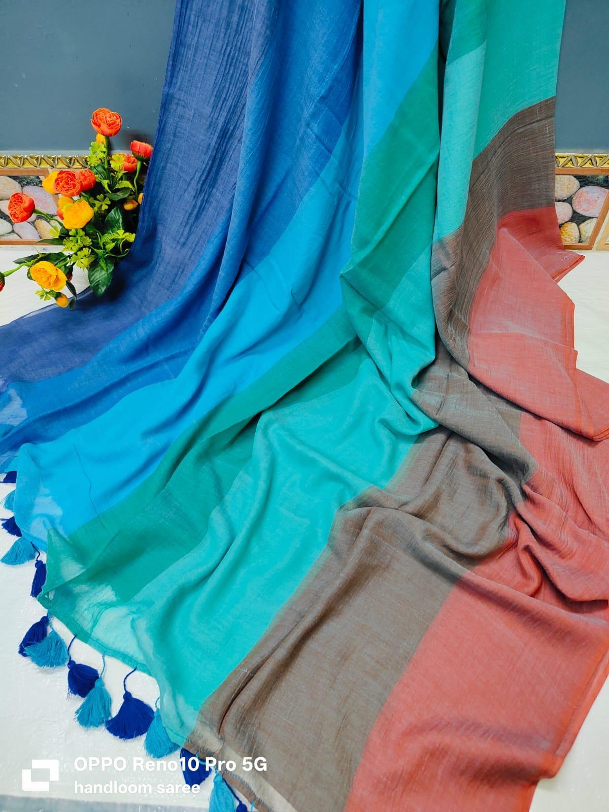 Beautiful Cotton Mulmul Saree