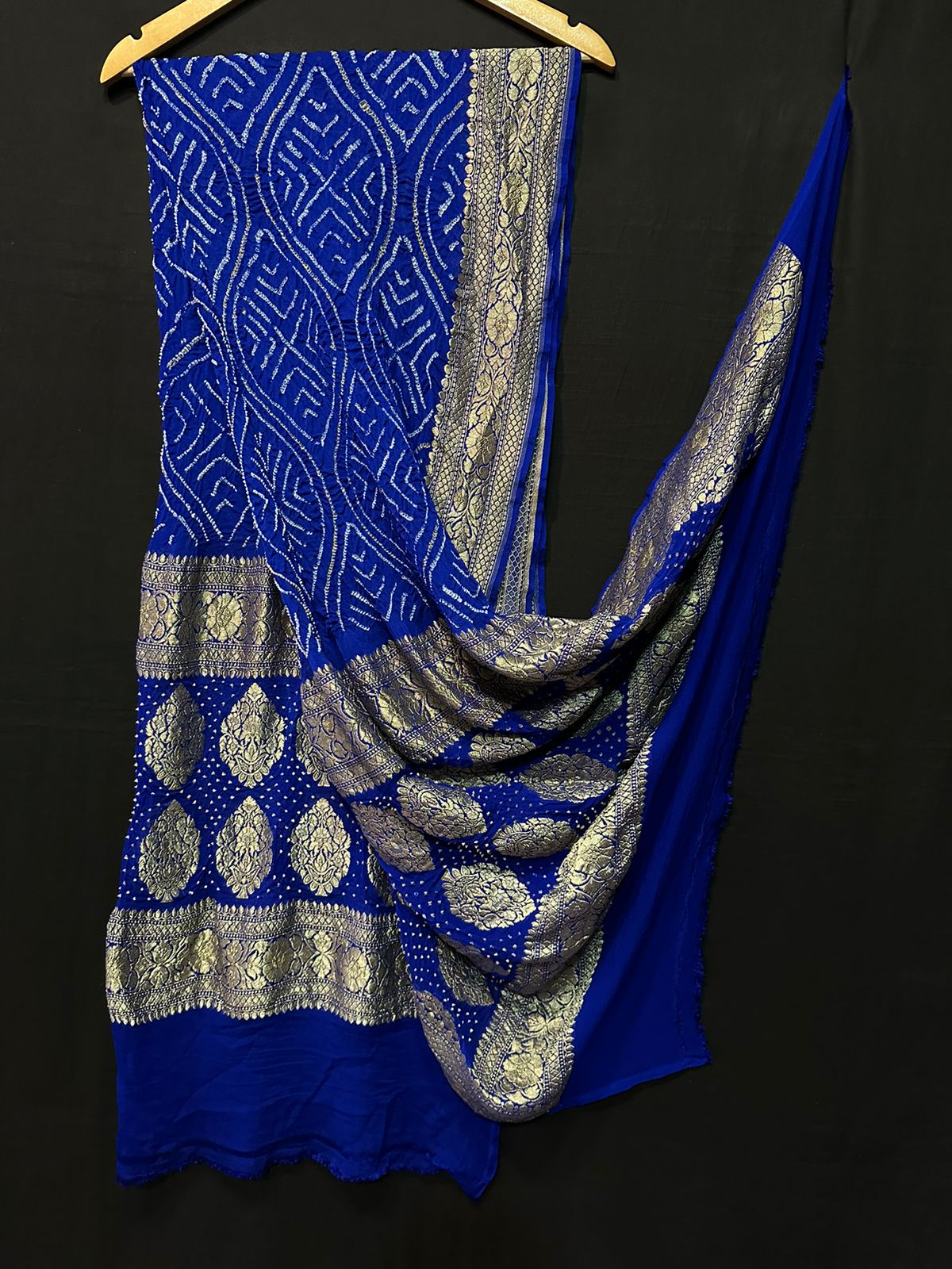 Pure Modal Silk Bandhaj Print Dupatta