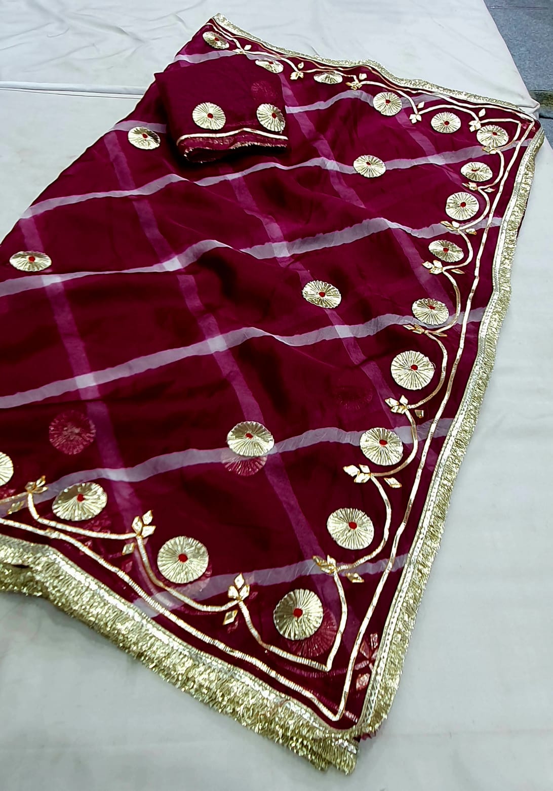 Premium Organza Saree with Blouse