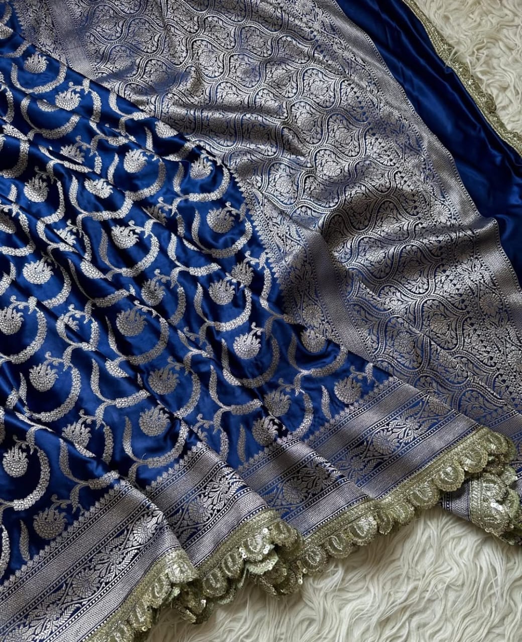 Banarasi katan mashru silk saree