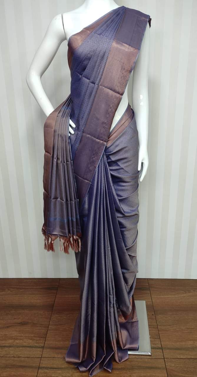 Pure Kota Staple Silk Saree With Blouse.