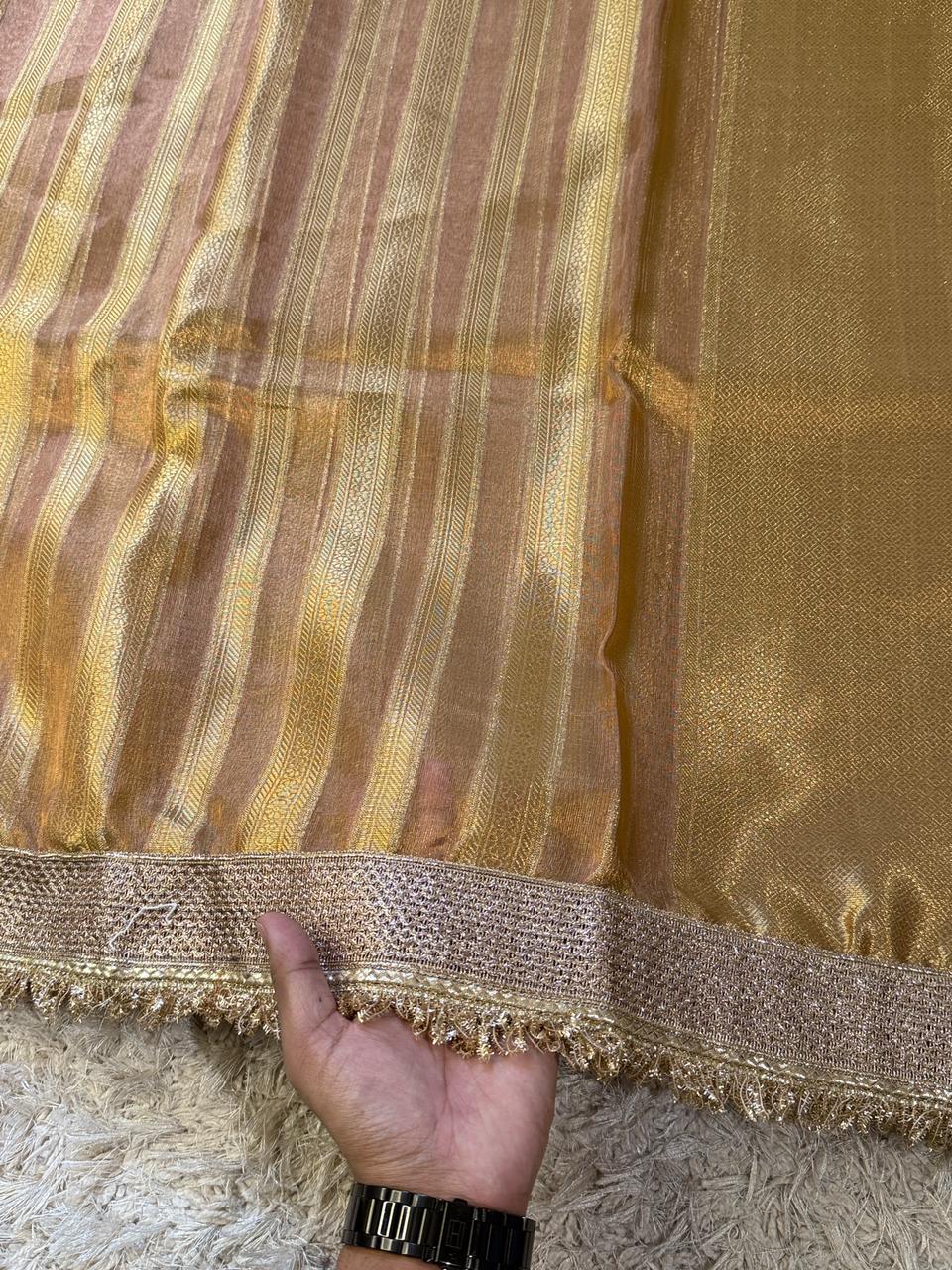 Banarasi Tissue Silk Saree With Blouse