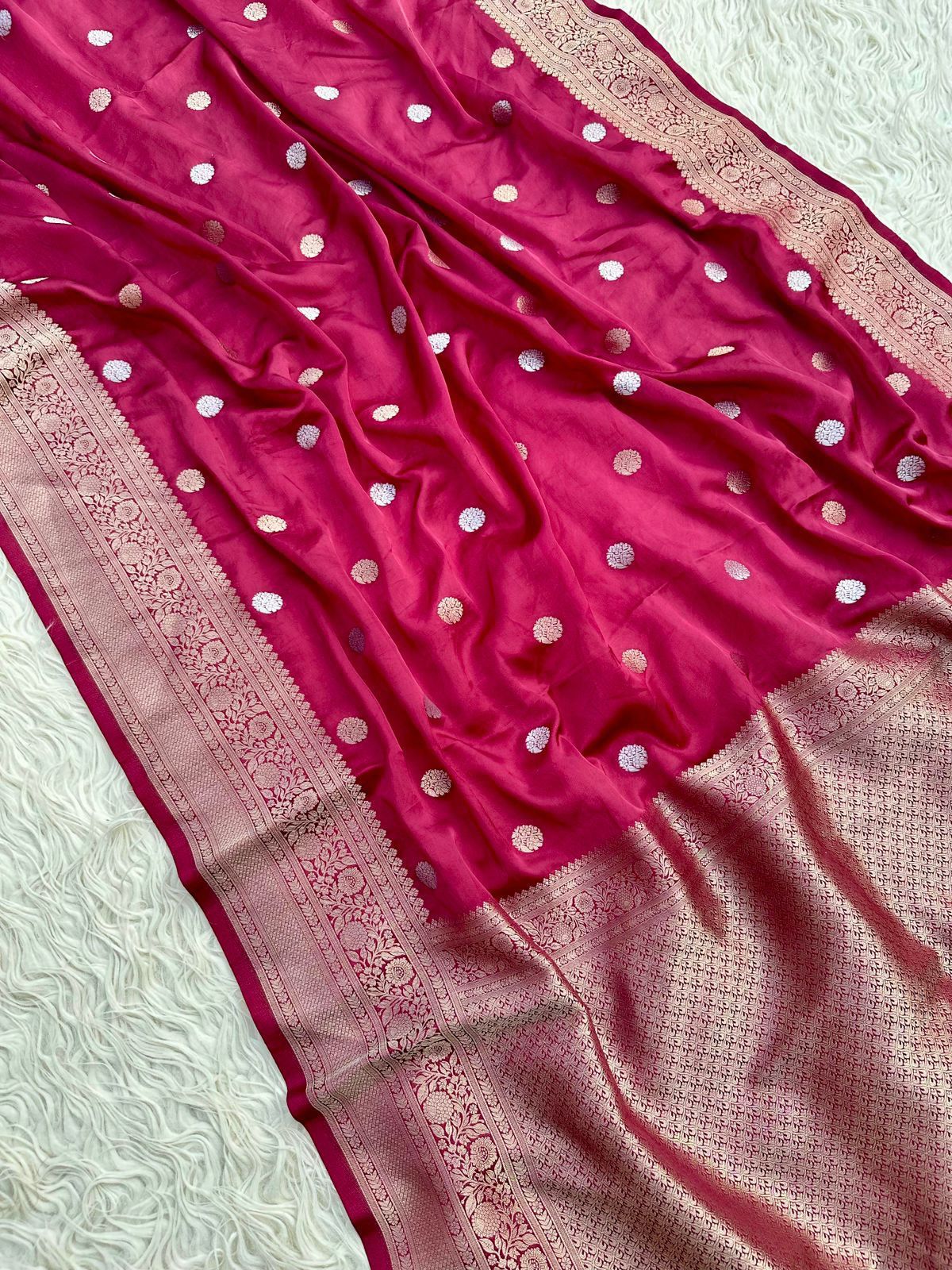 Banarasi katan mashru silk saree