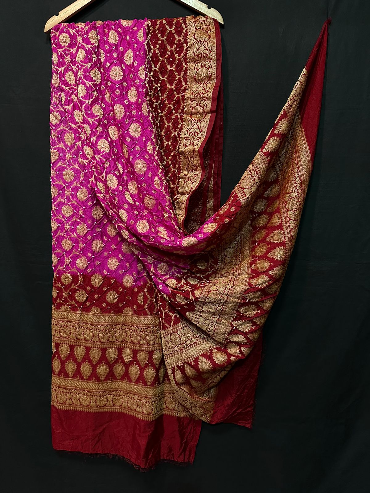 Pure Modal Silk Bandhaj Print Dupatta