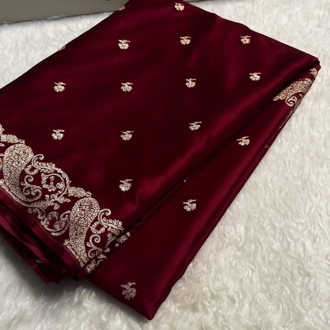 Banarasi katan mashru silk saree