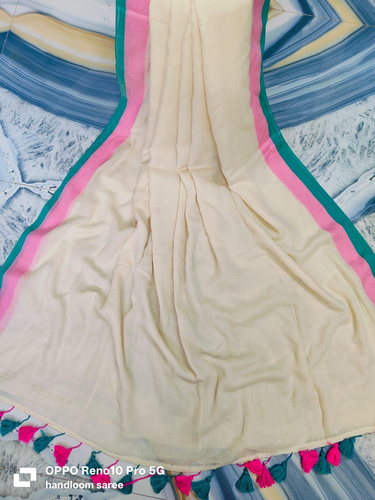 Beautiful Cotton Mulmul Saree