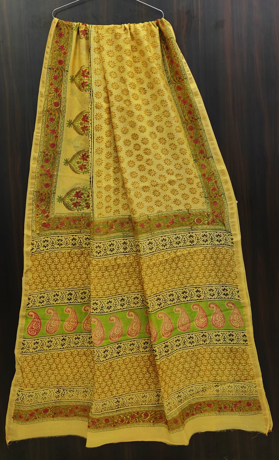 Traditional Hand-block Print Chanderi Silk Saree