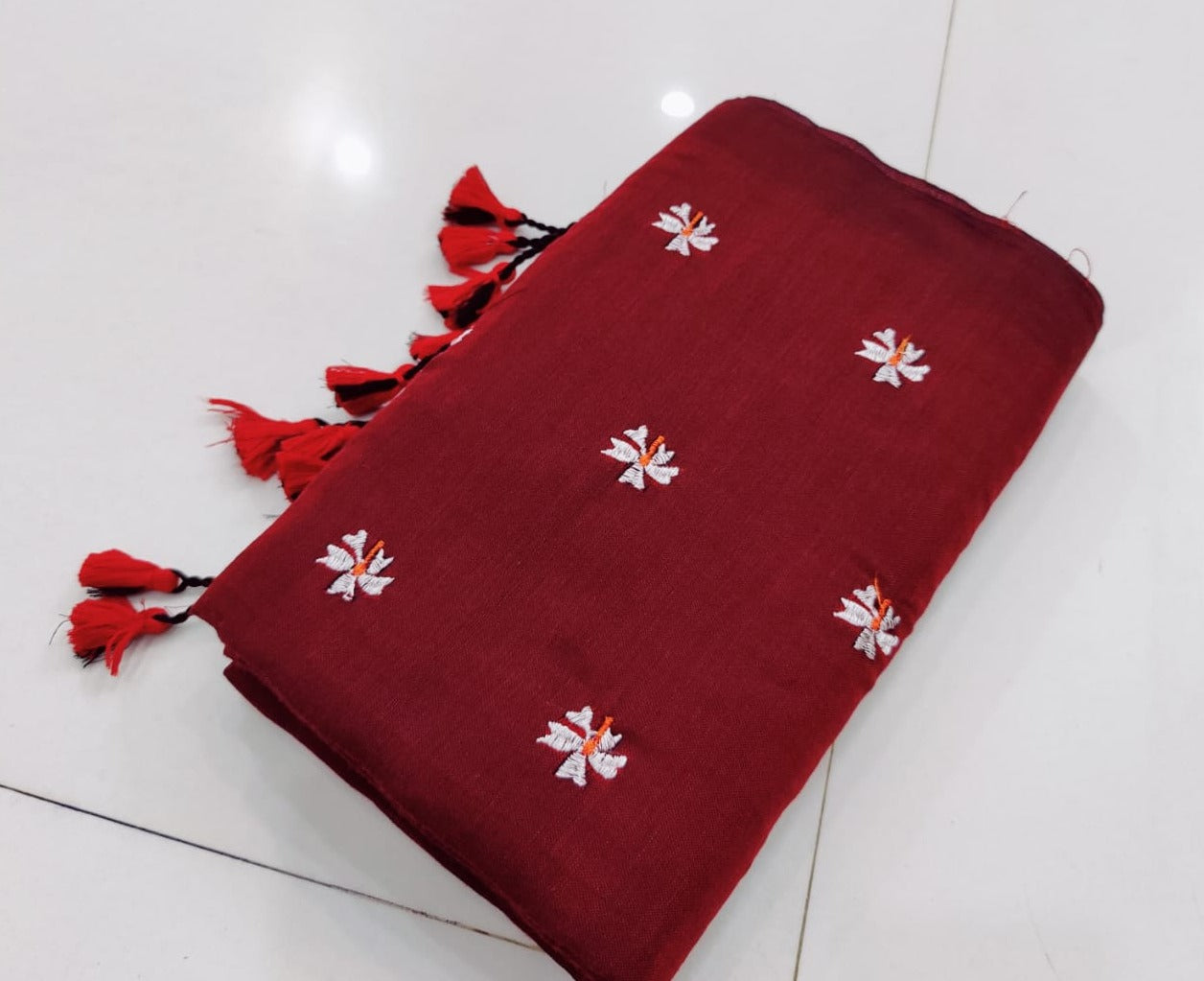 Pure Khaddi Cotton Saree With Running Blouse