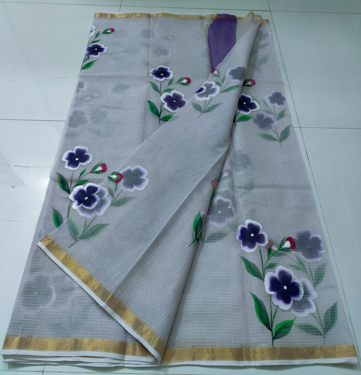 Pure Kota-Doria Saree with Blouse
