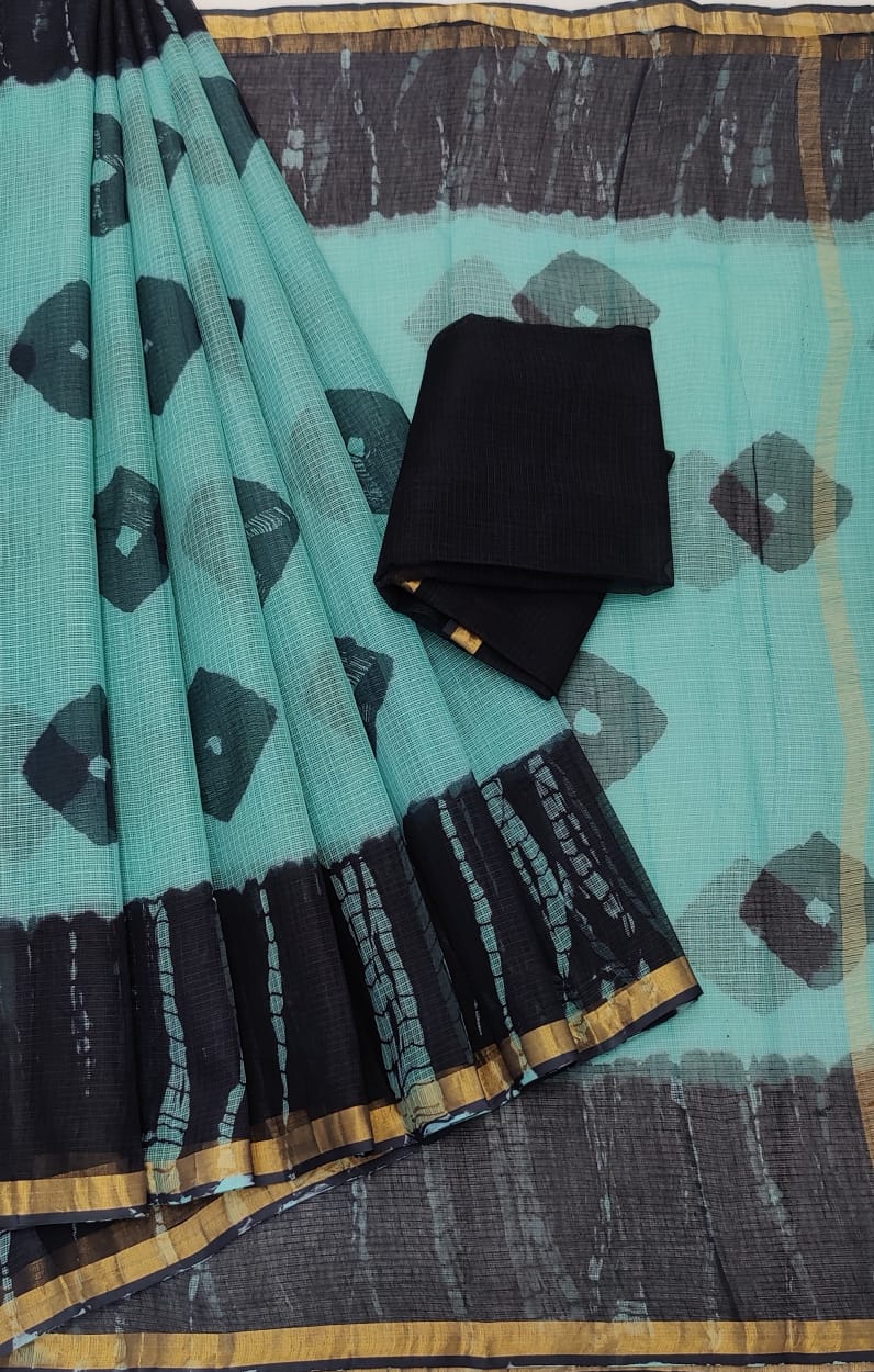 Kota cotton embroidery work Saree