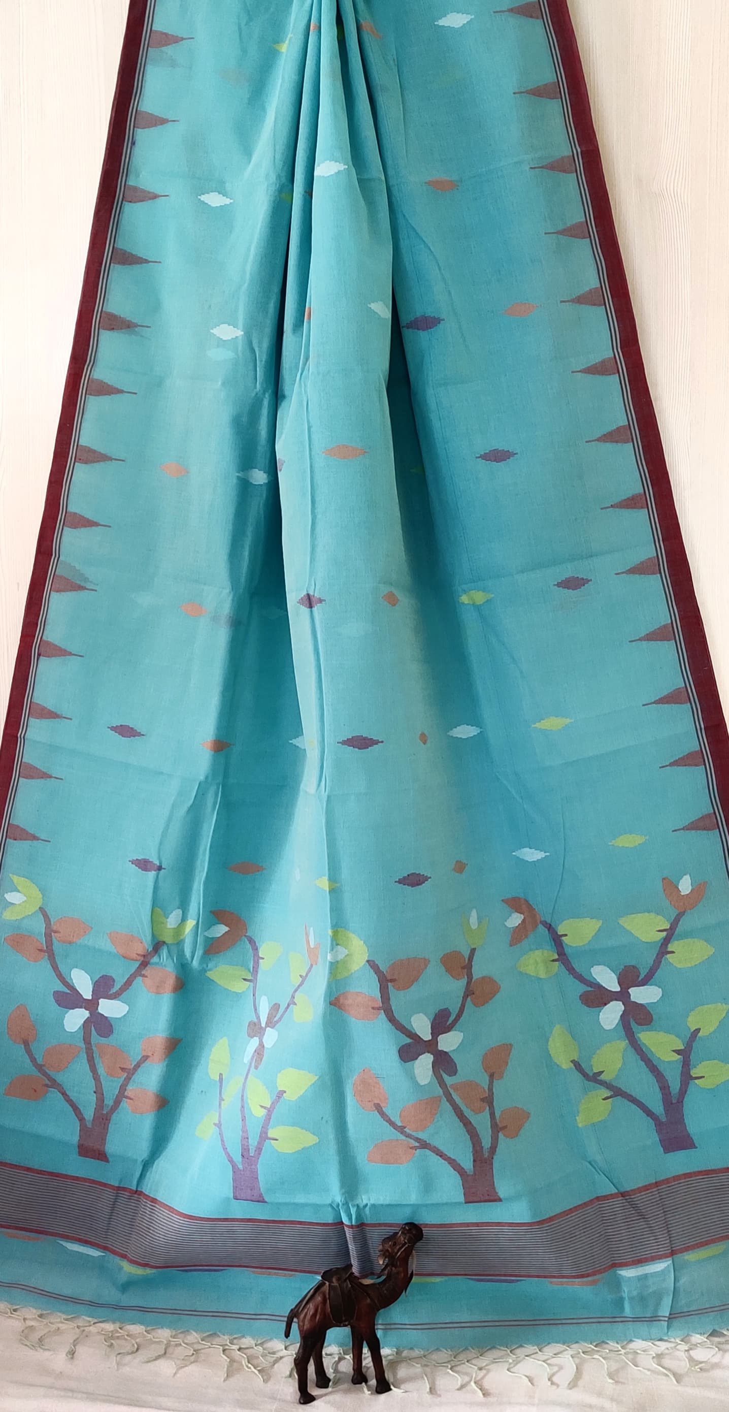 Pure Cotton needle work jamdani Saree