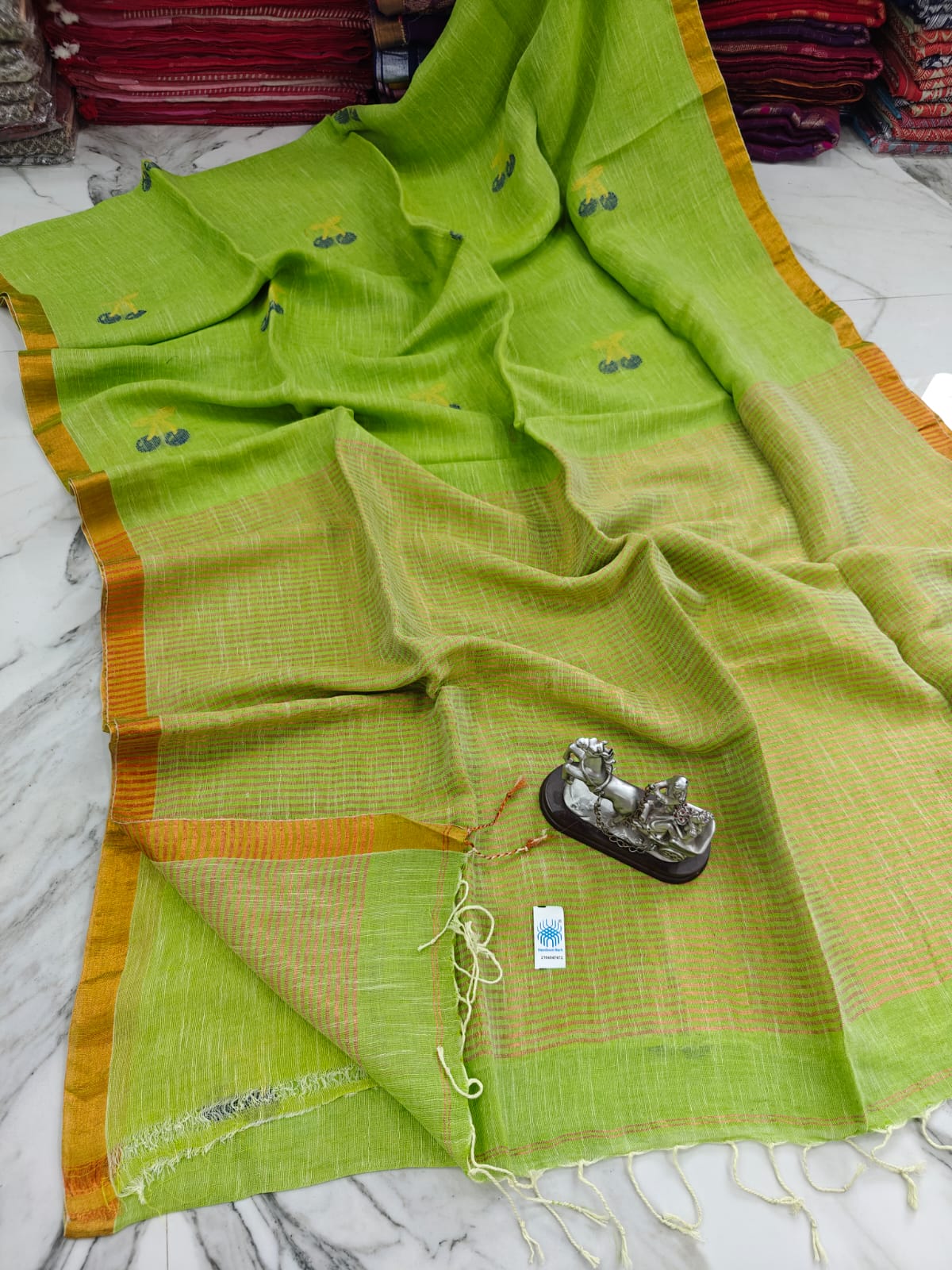Linen by Linen Saree With Running Blouse