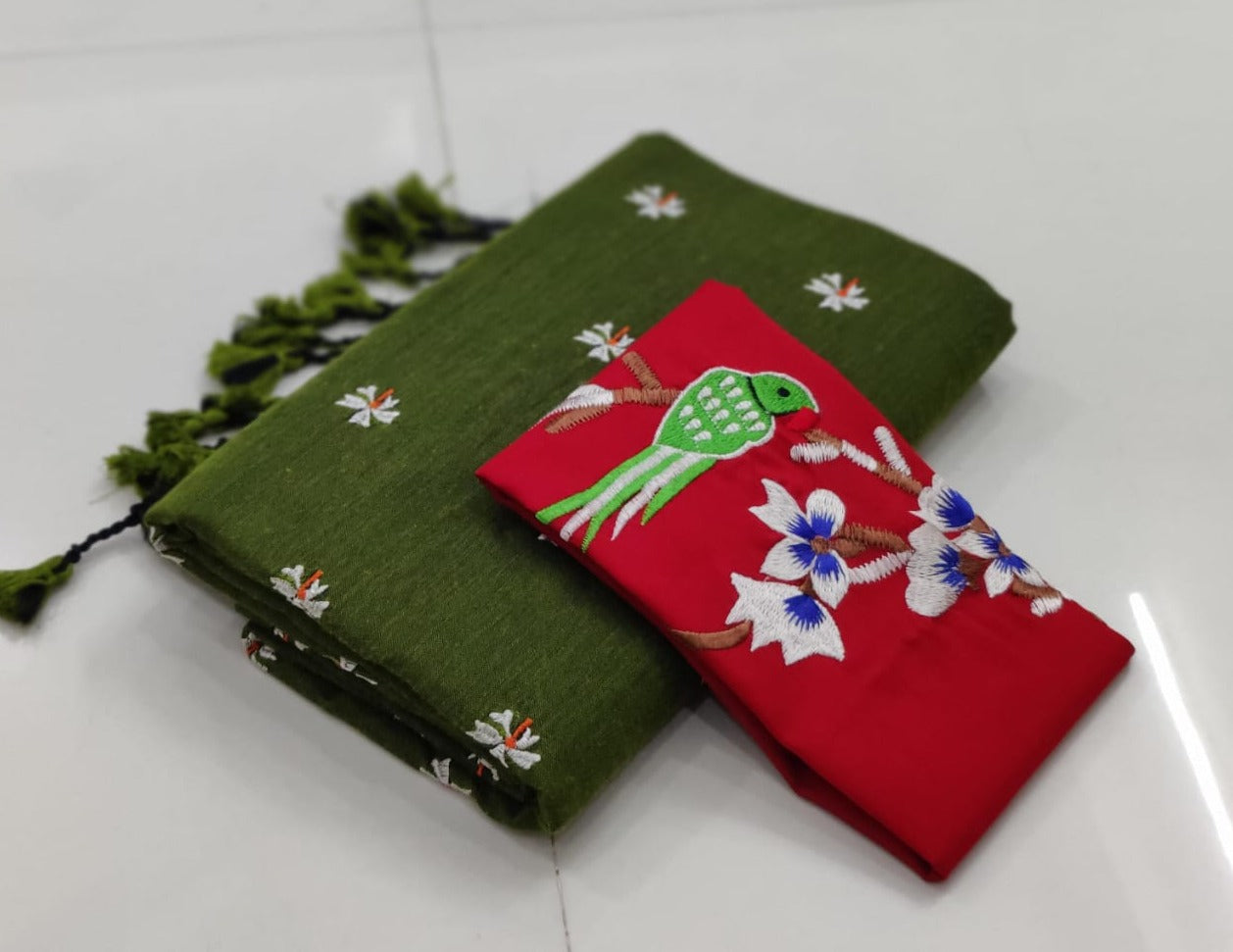 Pure khaddi Cotton Saree