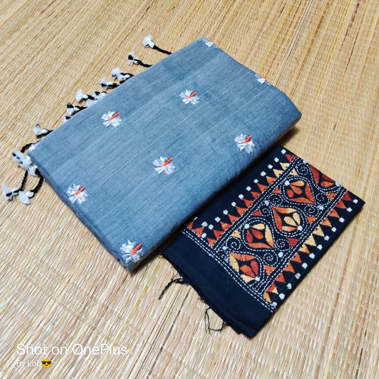 Pure Handloom Khaddi Cotton Saree With Blouse