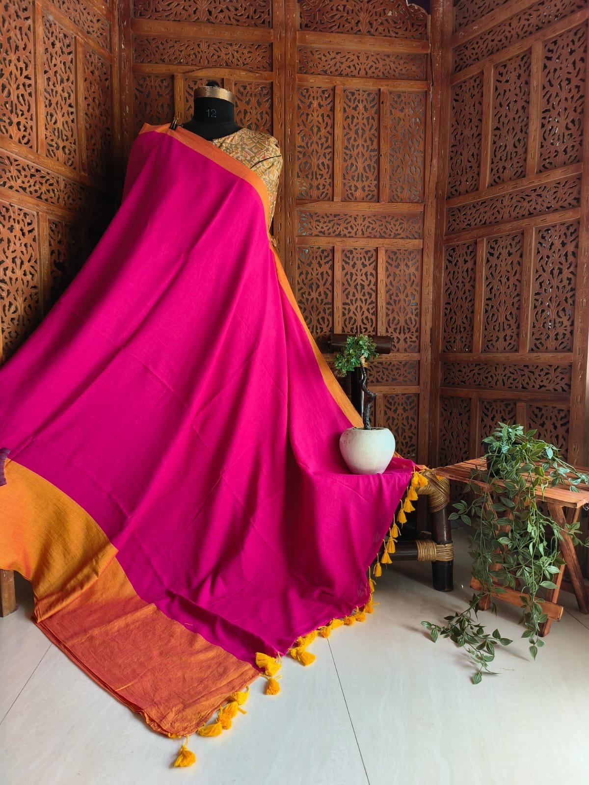 Beautiful Cotton Mulmul Saree