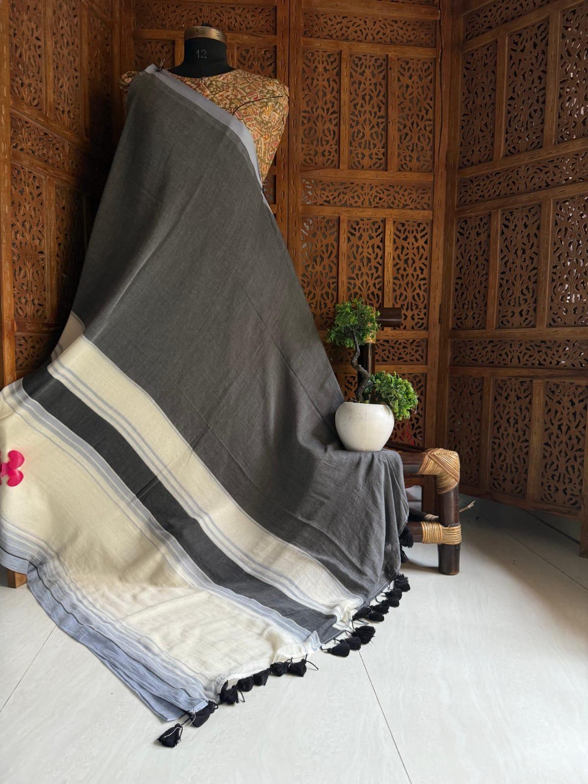 Beautiful Cotton Mulmul Saree