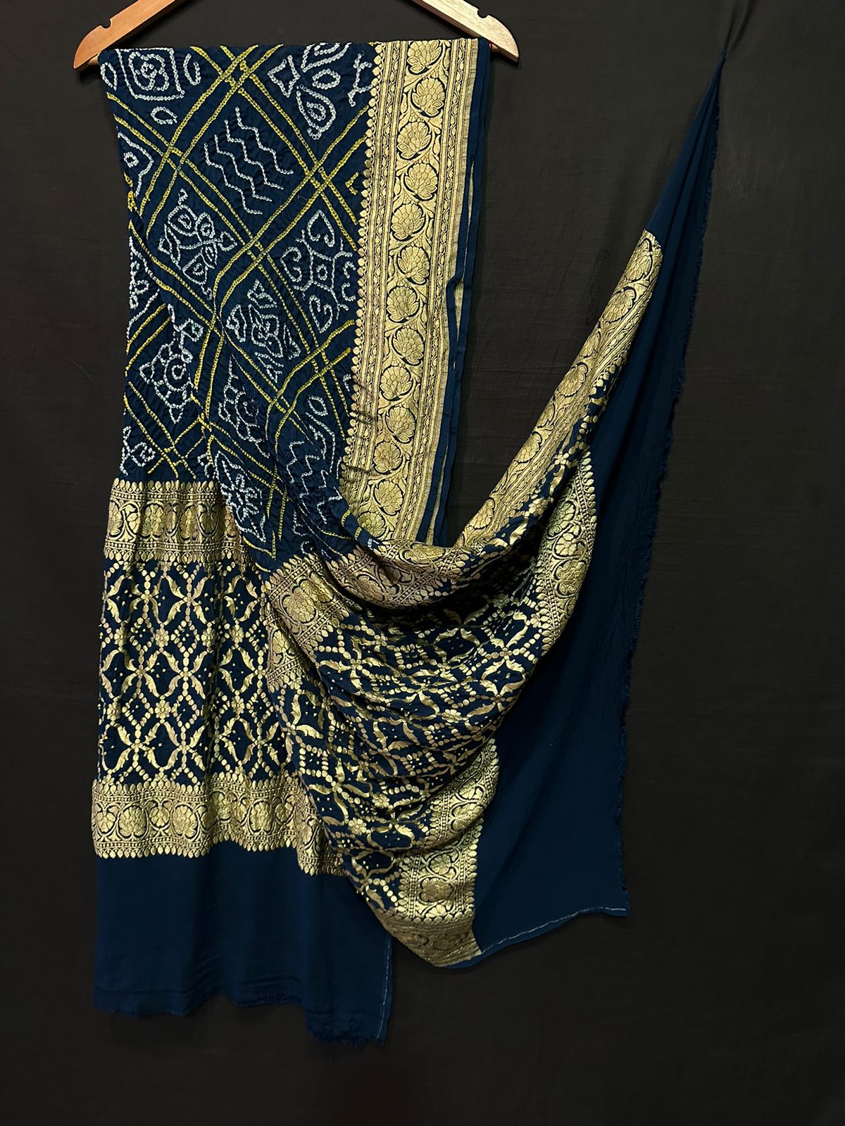 Pure Modal Silk Bandhaj Print Dupatta
