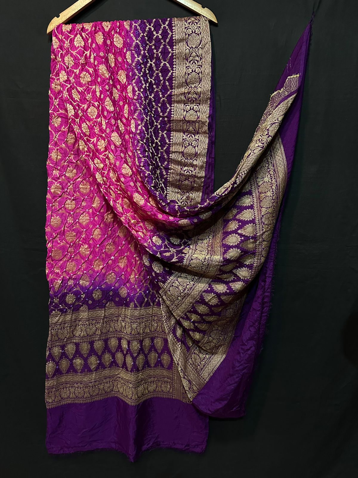 Pure Modal Silk Bandhaj Print Dupatta
