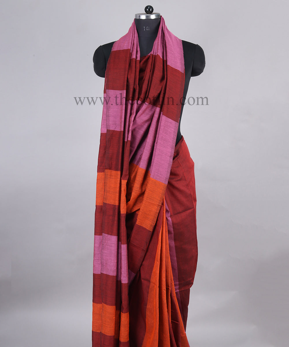 Multicolor khaddi Cotton Saree