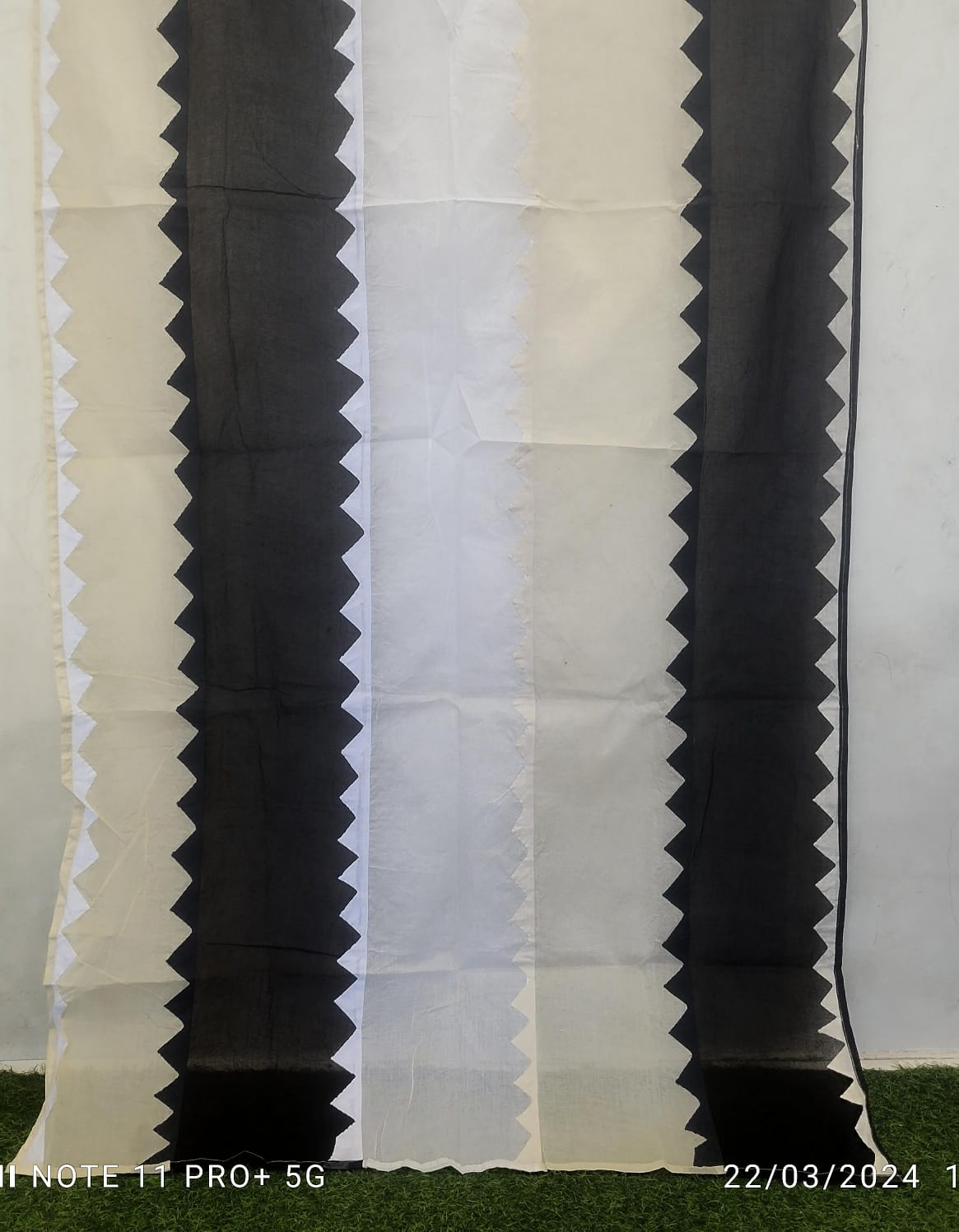 Pure Organdy Cotton Multi-color Applique Work Dupatta