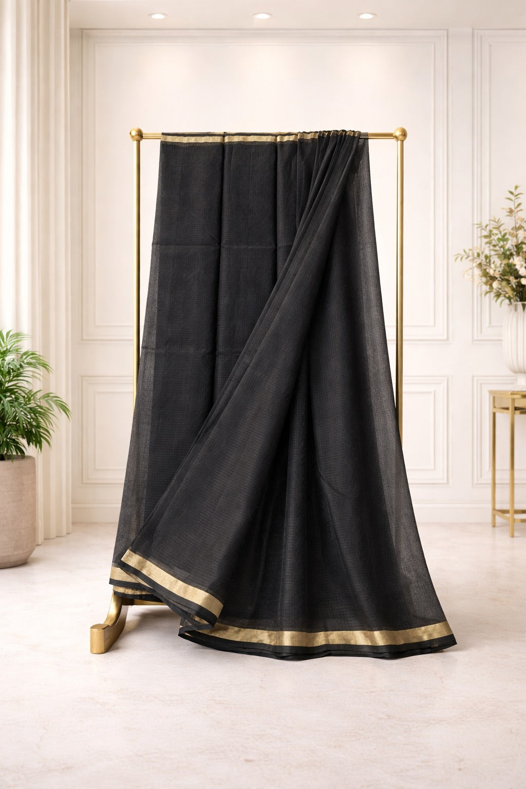 Beautiful Pure Kota Silk Plain Work Saree