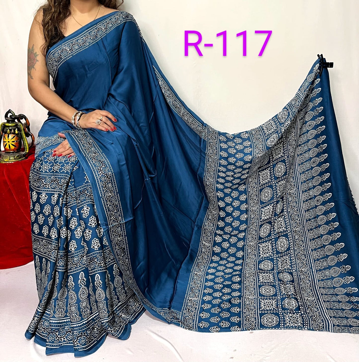 Pure Modal Silk Saree with blouse