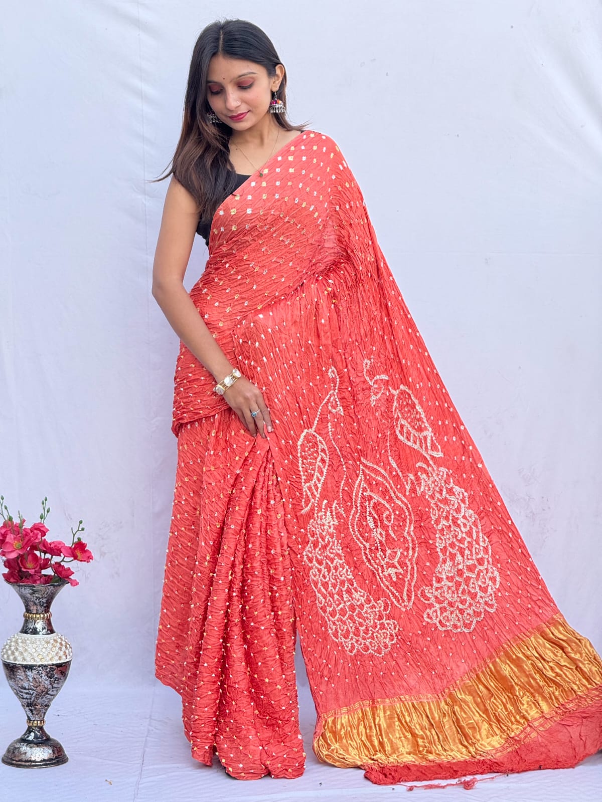 Pure Modal Silk Saree with blouse