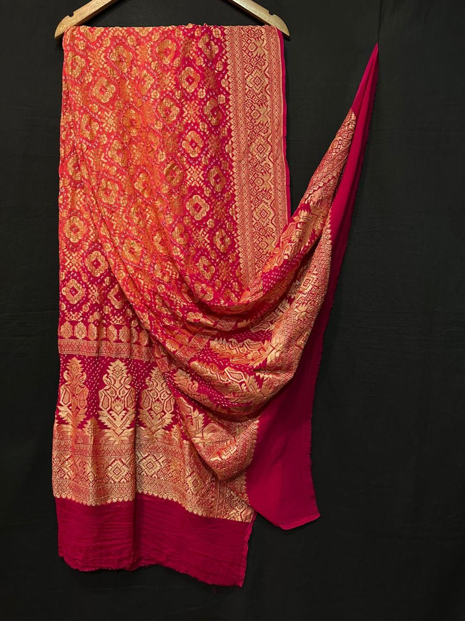 Pure Modal Silk Bandhaj Print Dupatta