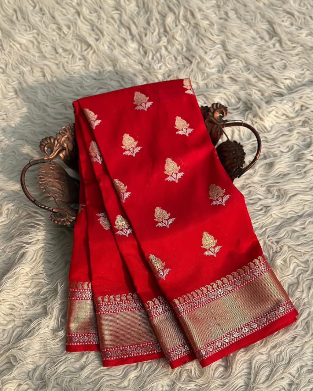 Banarasi Semi Khaddi Katan Georgette Saree