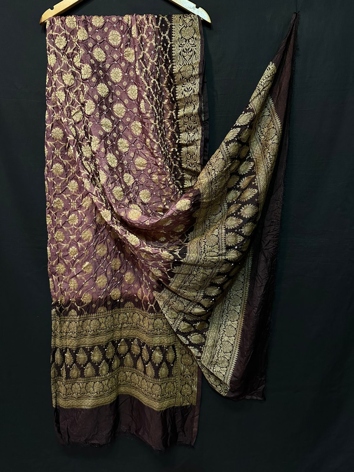 Pure Modal Silk Bandhaj Print Dupatta