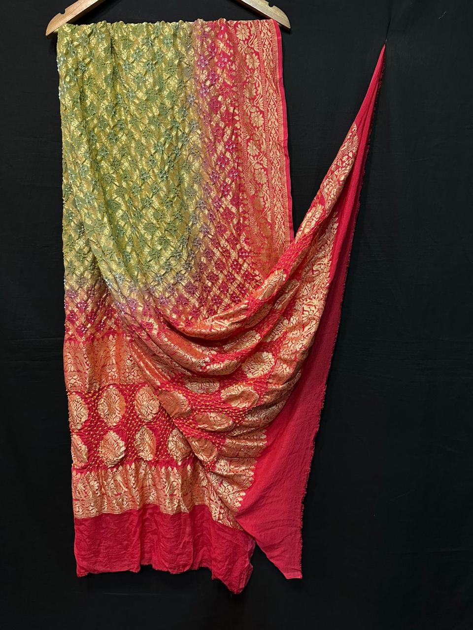 Pure Modal Silk Bandhaj Print Dupatta