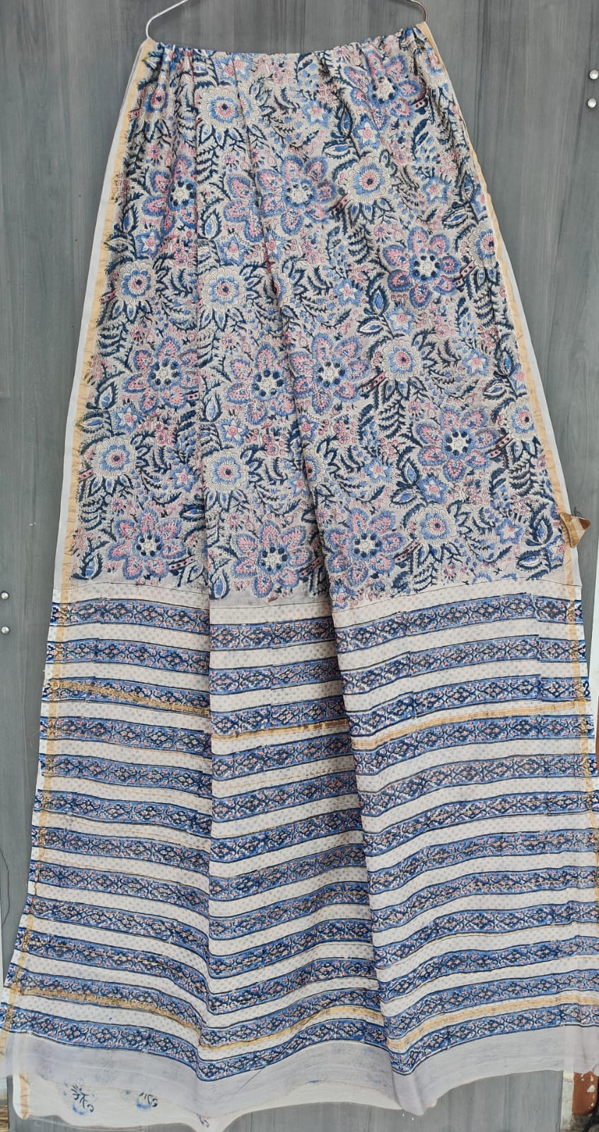 Traditional Hand-block Print Chanderi Silk Saree