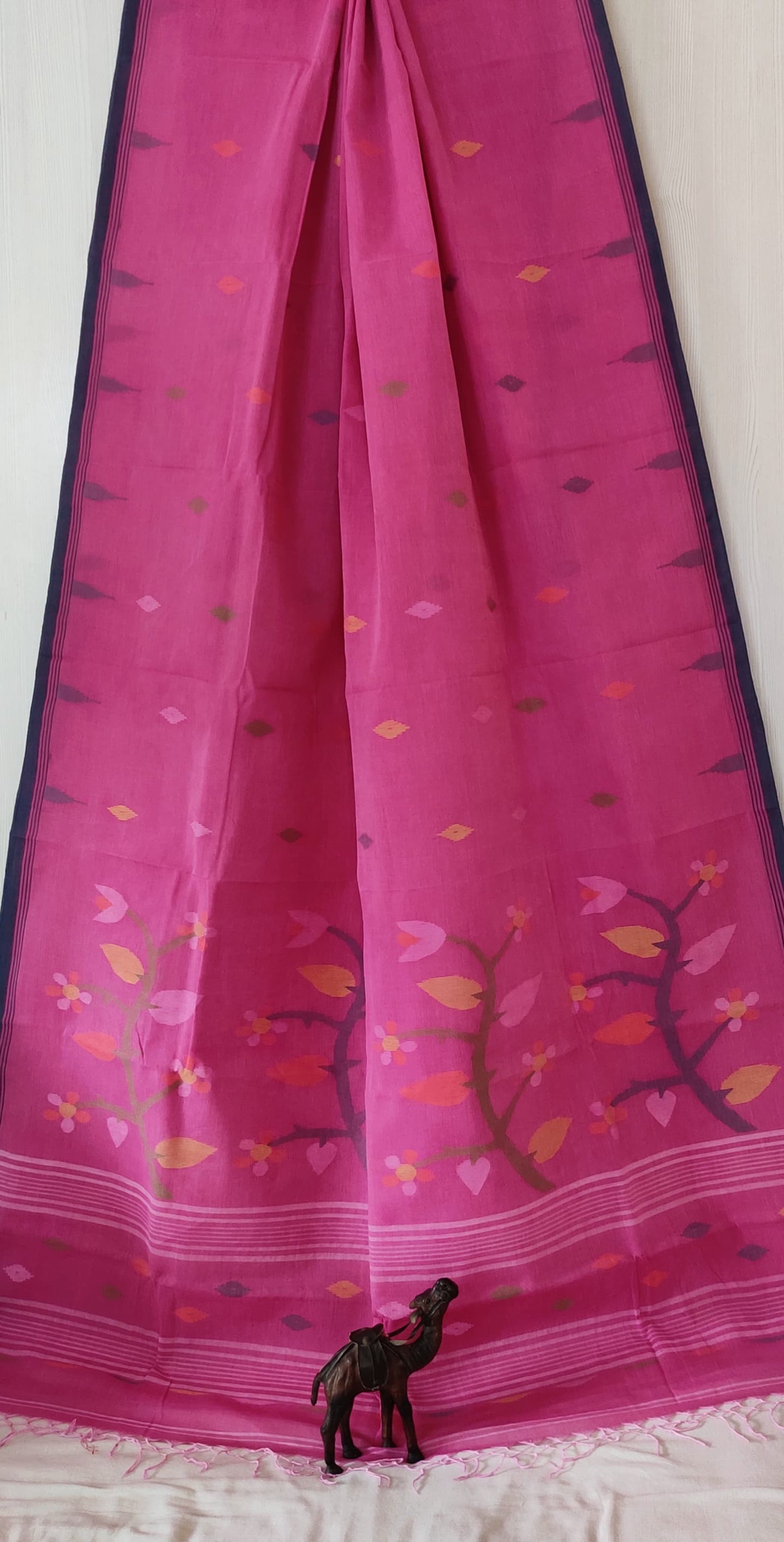 Pure Cotton needle work jamdani Saree