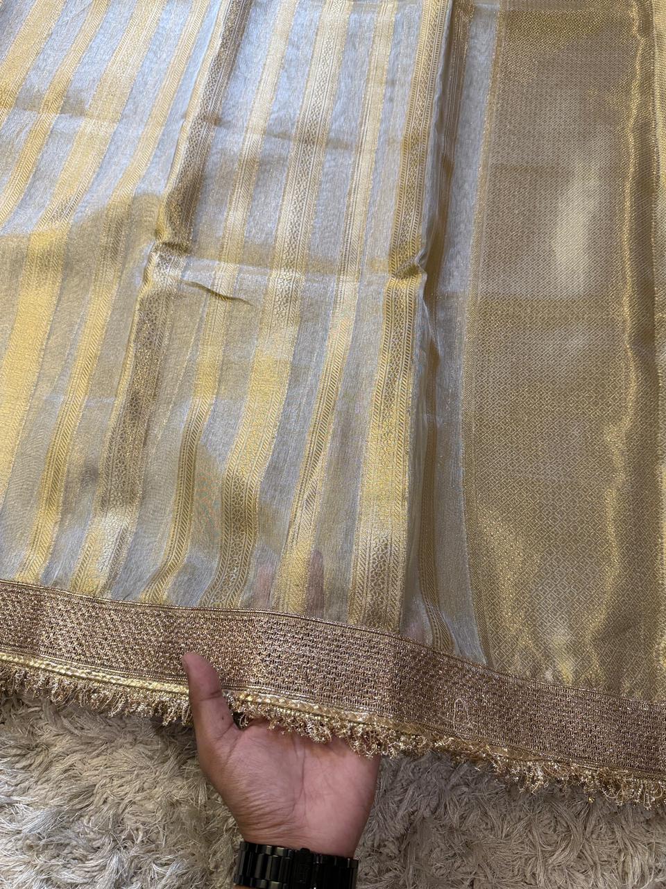 Banarasi Tissue Silk Saree With Blouse
