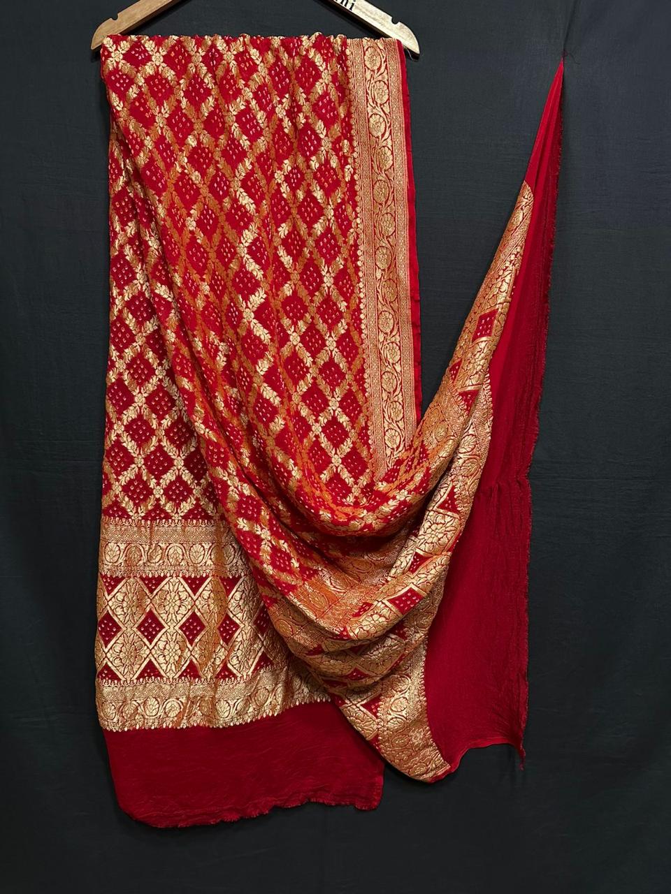 Pure Modal Silk Bandhaj Print Dupatta